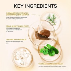 Luxurious Snail Mucin Serum – Ultimate Hydration for All Skin Types – 3.38 Fl Oz