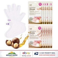 Self Care Hydrating Socks and Gloves, 12 Count Set for Spa-like Treatment
