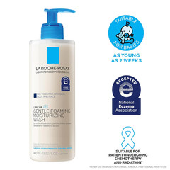 La Roche-Posay Lipikar AP+ Gentle Foaming Moisturizing Wash, Shea Butter + Niaci
