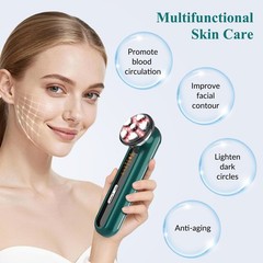 4 in 1 RF Microcurrent Facial Massager LED Light Therapy Home Face Lift Device