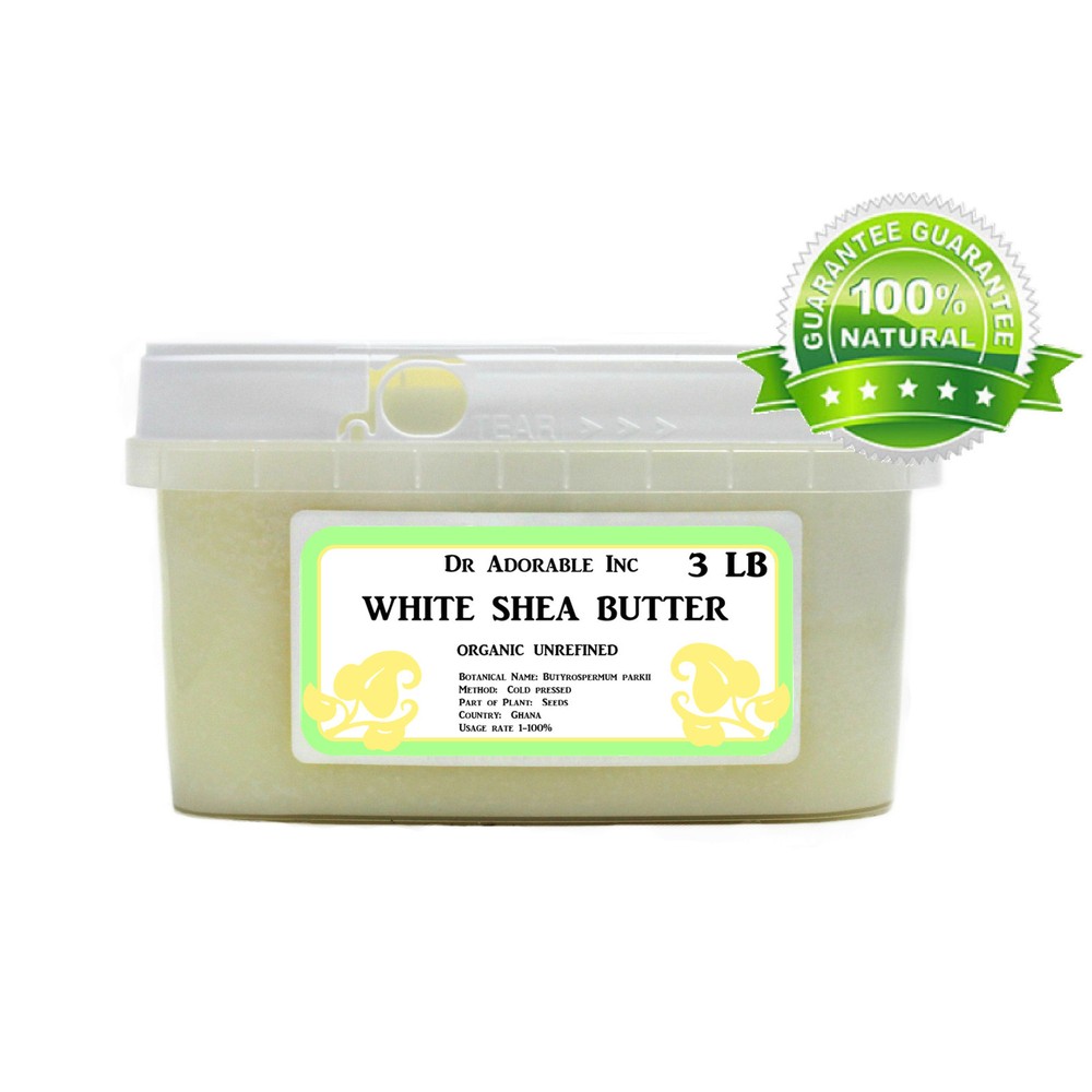Premium High Quality White Shea Butter Unrefined Raw Organic 48 oz/3 lb