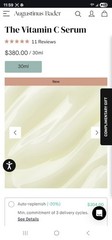 New Augustinus Bader The Vitamin C Serum W/ Advanced TCF8 Sealed 30 Ml Msrp $308