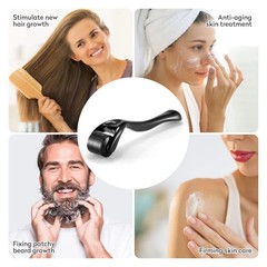 540 Microneedle Derma Roller 0.2mm 0.3mm Skin Face Beard Hair Growth Scalp Tool