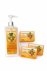 Beauty Carrot Set:1Brightening lotion+3 Exfoliating Soap Bars