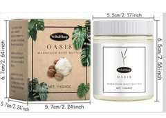 Oasis Magnesium Body Butter Cream-4 Oz- 2-pack Fresh Sealed For All Skin Types