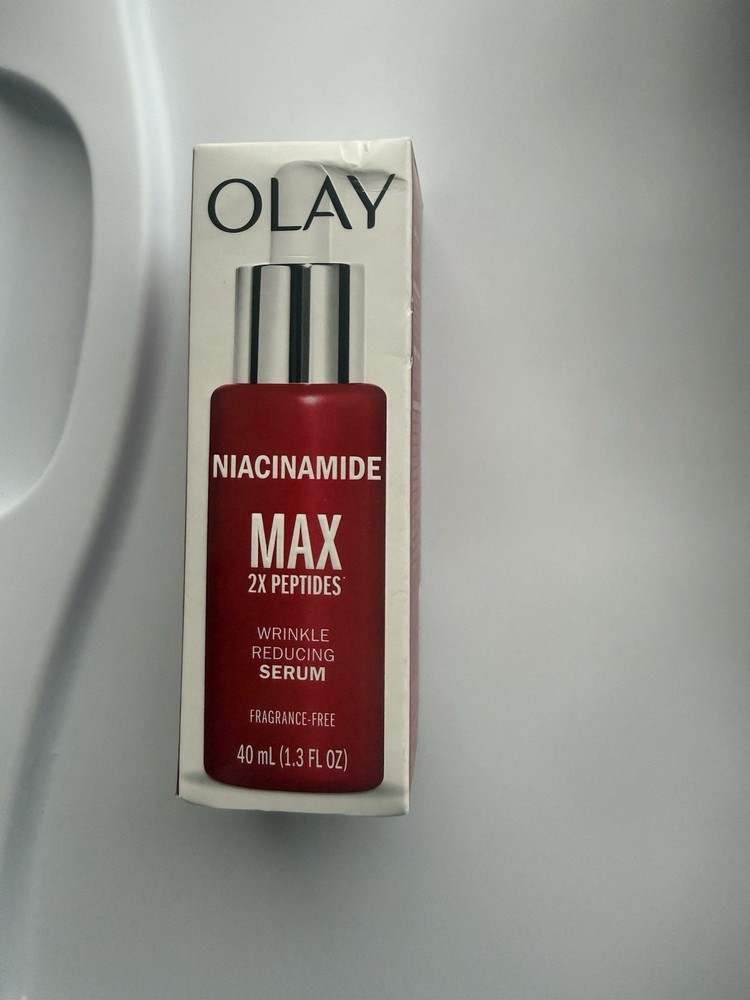 Olay Niacinamide Max Niacinamide 2X Peptides Wrinkle Serum Face Neck 40 mL