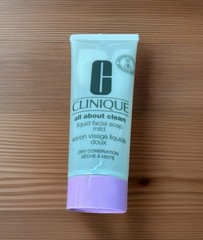 CLINIQUE All About Clean Liquid Facial Soap MILD Dry Combination 2.5 oz Tube NEW