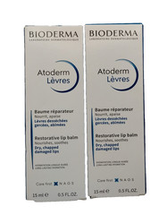 2X! Bioderma Atoderm Restorative Lip Balm EXP 2026/10