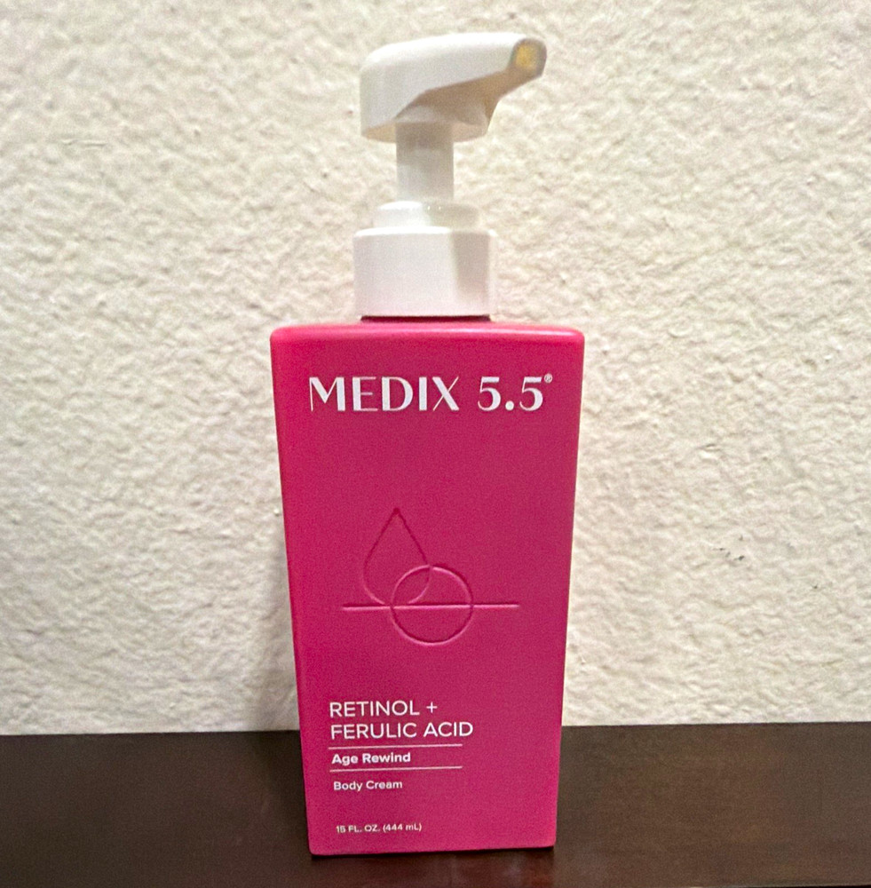 Medix 5.5 Age Rewind Retinol + Ferulic Acid Body Cream Moisturizer 15 fl oz