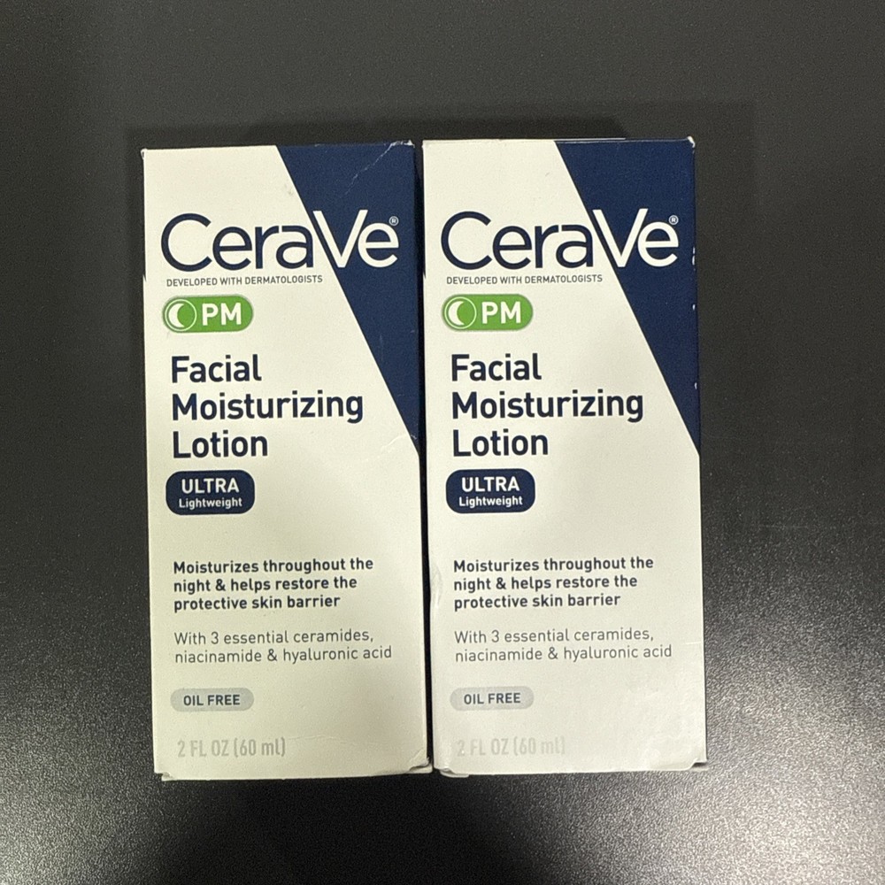Cerave PM Facial Moisturizing Lotion 2 oz Each 2 Pack