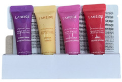 Laneige Mini Glowy Lip Balm Set 4pc x5g: Berry, Gummy Bear, Sweet Candy, Vanilla