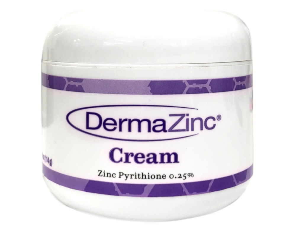DermaZinc Cream Zinc Pyrithione .25% – 4 Oz., Pack of 1