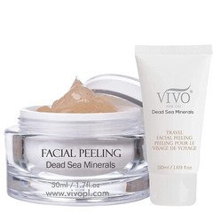 Vivo Per Lei Facial Peeling Gel – Contains Dead Sea Minerals and Nut Shell Po…