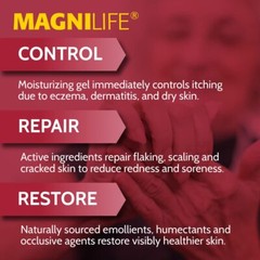 Homeopathic Relief Gel for Eczema Itching and Dry Skin 2 Ounce Natural Formula