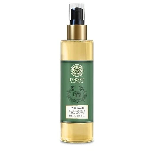 Forest Essentials Face Cleanser 130ml Sandalwood Orange Gentle Face Wash