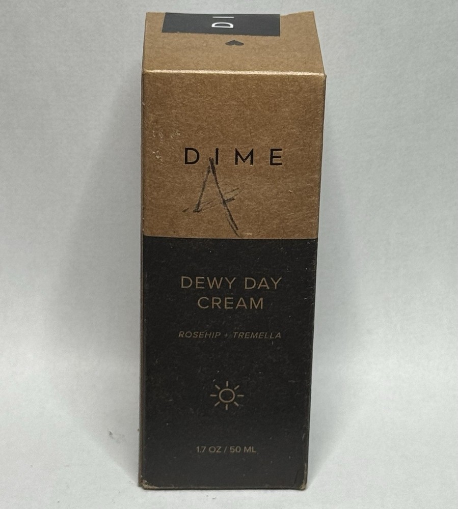 Dime Dewy Day Cream Moisturizer with Rosehip + Tremella, New Sealed 1.7 oz