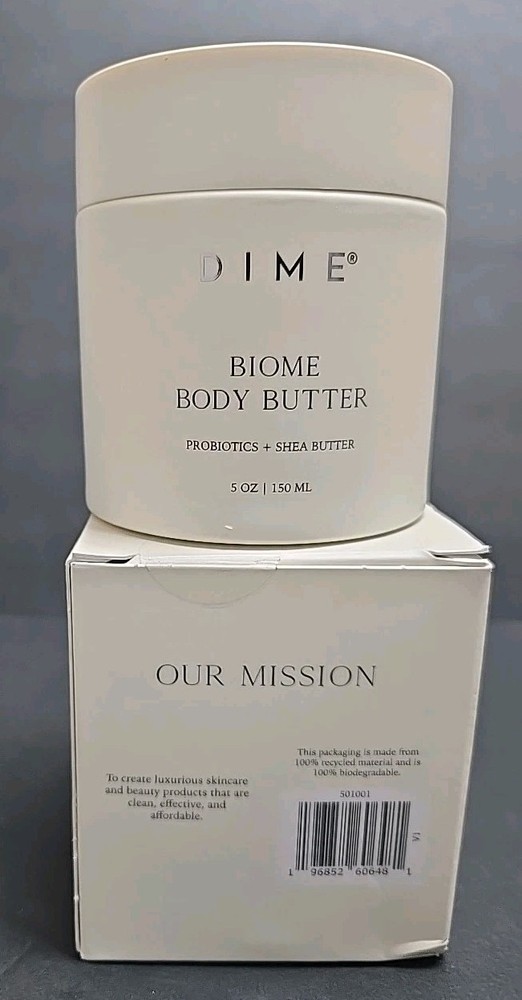 DIME Biome Body Butter 5 oz Probiotics Shea Butter Exp 01/26