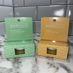 Global Beauty Care Lip Sleeping Mask Set Gummy Bear Mango 2pc New