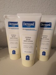 3pk Dermasil Labs Eczema Relief Body Lotion Colloidal Oatmeal Chamomile 6oz Each