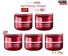 5x 30g Trylagina Age-Defying Collagen Serum 12X Moisturizing Anti-Aging Wrinkle