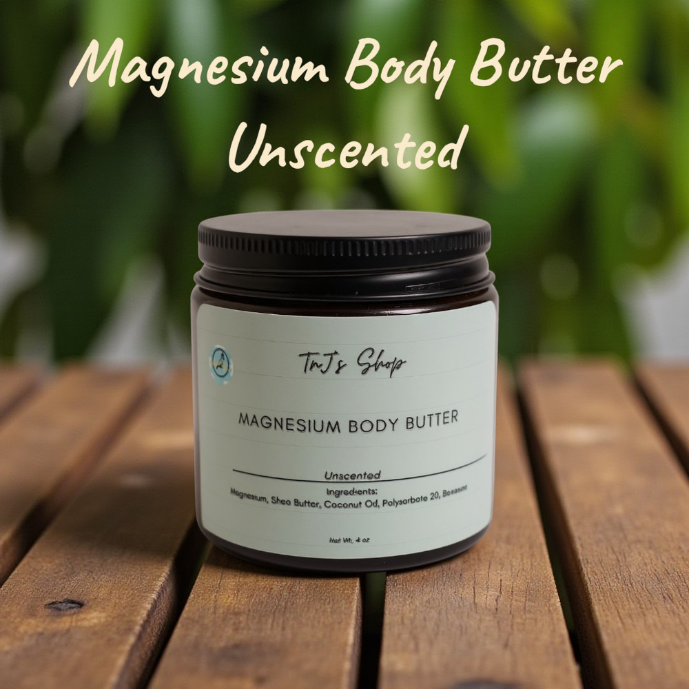 Magnesium Whipped Neuropathy Body Butter Sleep, Leg Cramp, Body Unscented 4oz