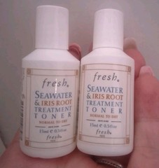 fresh Seawater & Iris Root Treatment Toner Normal to Dry Face 0.5oz set of 2