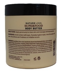 Nature Love Superfood Body Butter Shea Hydrate & Smooth 16 oz Brand New