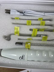 Pure Daily Care NuDerma Professional Ne+Ar Skin Therapy Wand w 6 Fusion OPEN BOX