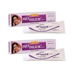Medisynth Aquifolium Cream 20g Homeopathic Acne Pimples Scar Treatment Pack of 2