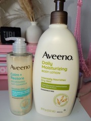 Aveeno Active calm restore and body lotion Pack of 2