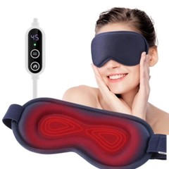 3D Cordless Heated Eye Compress Mask For Dry Eyes Relax Eye Strain Improve Sleep