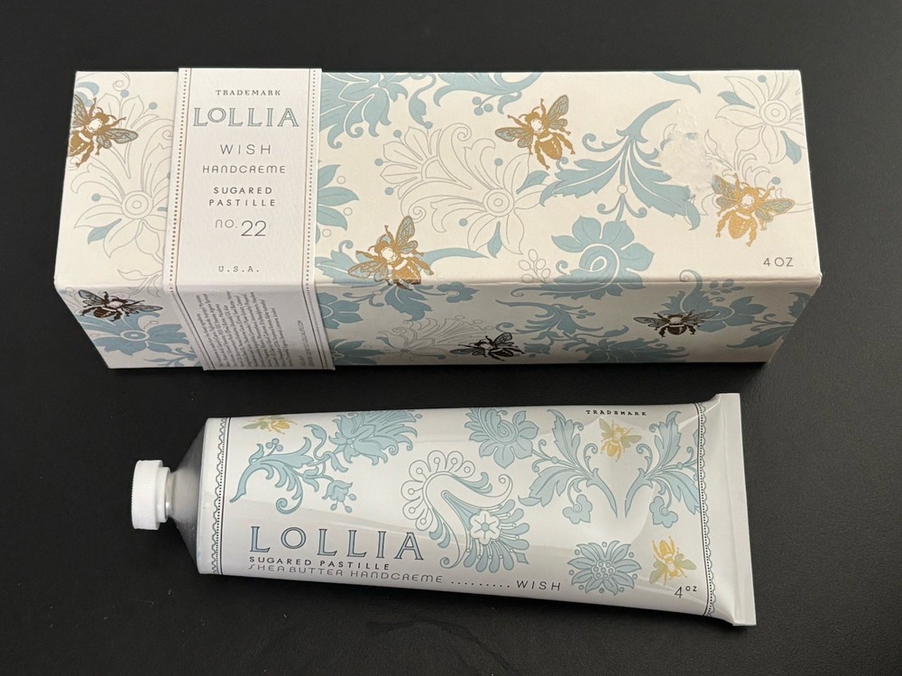Lollia Wish Sugared Pastille No 22 Hand Creme 4oz Factory Sealed