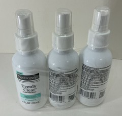 3-Pack neutrogena evenly clear clarifying spray 4 fl oz each