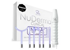 Pure Daily Care NuDerma Clinical Portable Skin Therapy Wand with 6 Fusion Wands