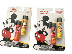 Disney Mickey Mouse 2ct Lip Balms -Cherry & Bubble Gum – NEW IN PACKAGES 4ct
