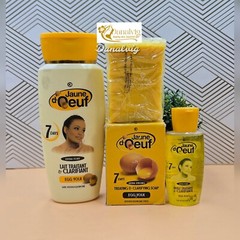 Jaune d&rsquo;oeuf treatment & clarifying egg yolk body milk 300ml, SERUM and 1 SOAP