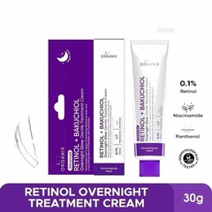 LUXE ORGANIX Retinol Bakuchiol Overnight Glow Gentle Treatment Cream 30g