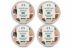 4x The Body Shop Shea Body Butter 50ml Vegan Moisturiser Very Dry Skin 96H