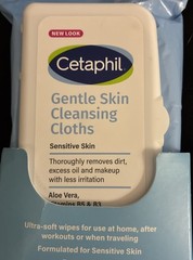 CETAPHIL Gentle Skin Cleansing Cloths 25 Pre-Moistened Wipes For Sensitive Skin