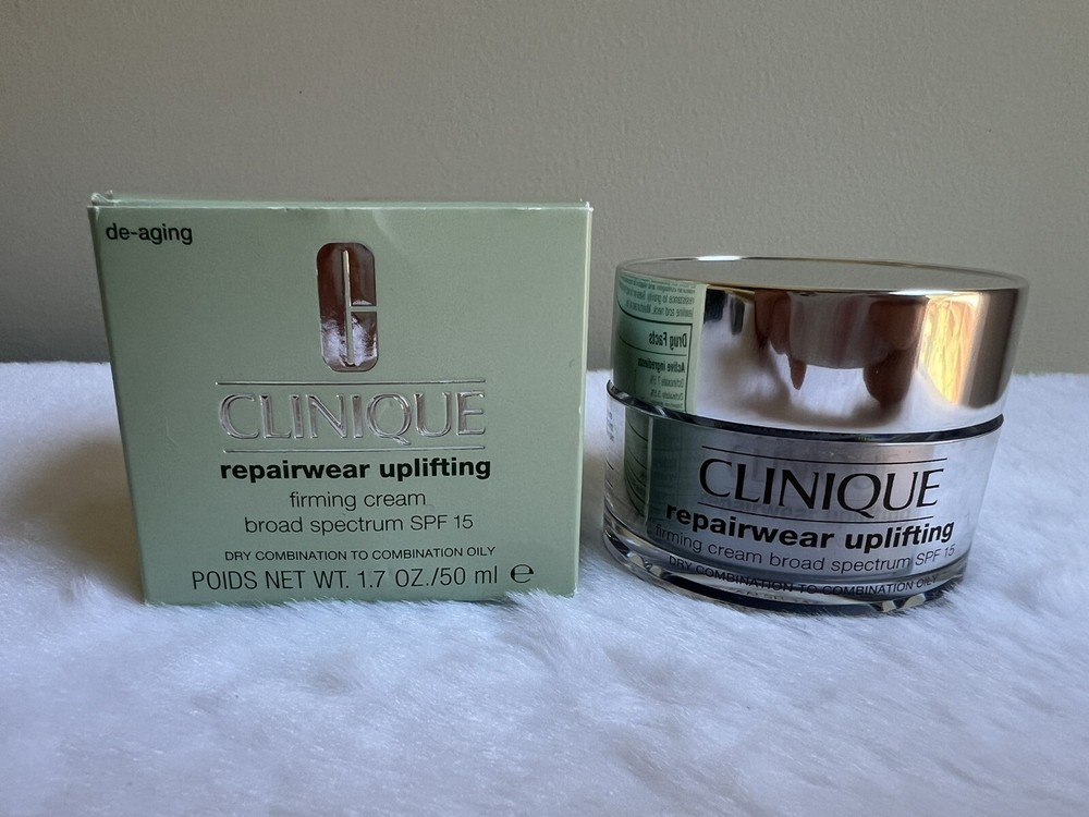 CLINIQUE Repairwear Uplifting Firming Cream SPF 15 Dry combination 1.7 oz NIB