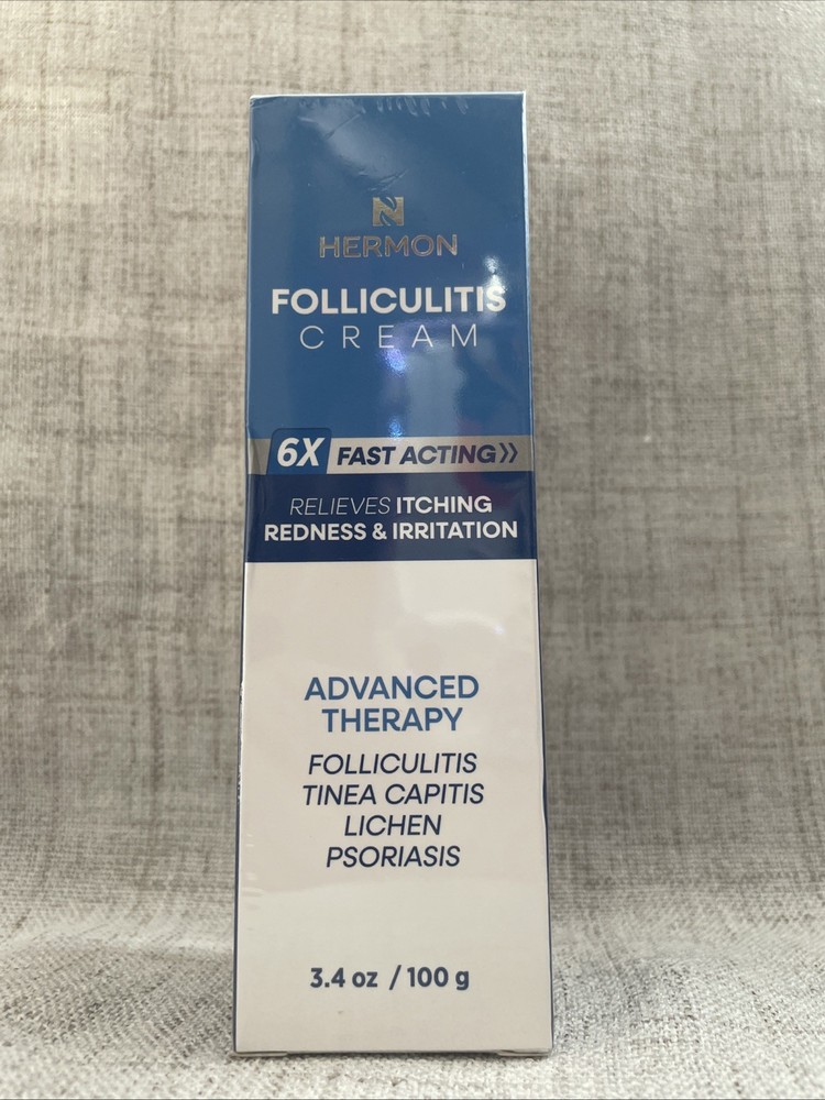Hermon Folliculitis Cream Advanced Therapy 3.4 oz / 100g Psoriasis Redness