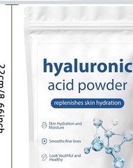 Hyaluronic Acid Serum Powder for Skin,Low and High Molecular Weight No GMO,Glute