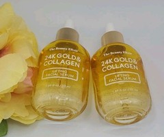 2xThe Beauty Elixir 24K Gold Collagen Lifting Facial Serum 1.69 fl New