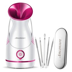 Nano Ionic Facial Steamer – Warm Mist Home SPA Humidifier for Deep Cleaning & Po