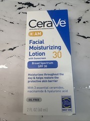 CeraVe AM Facial Moisturizing Lotion with Sunscreen – SPF 30, 60ml