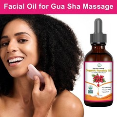 Organic Rosehip Seed Oil for Face, USDA Certified, Cold Pressed, Unrefined, 100%