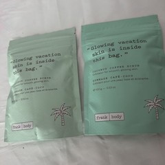 Frank Body Coconut Coffee Scrub 3.53 oz Full Size Exfoliator Lot of 2 New Sealed