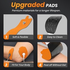 TENS Unit Replacement Pads 20 Pack in 3 Sizes, Reusable Electrode with…