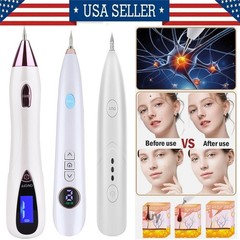 Portable LCD Laser Skin Tag Remover Wart Dot Dark Spot Mole Removal Pen Machine~