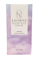 LICORNE Vegan Rice Serum 1.52 oz Hydration Brightening VEGAN NIB